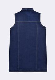 Women's Sleeveless Denim Dress