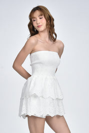 Women's Eyelet Tube Dress