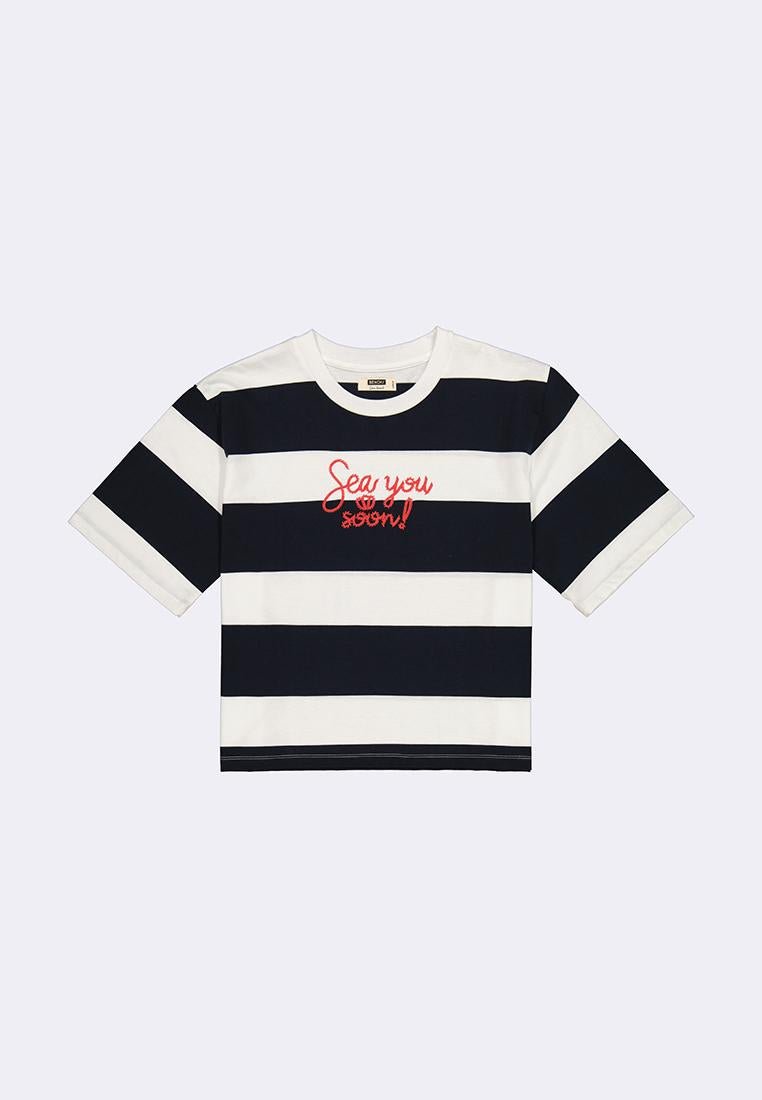 Women's Striped Boxy T-Shirt