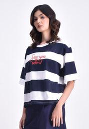 Women's Striped Boxy T-Shirt