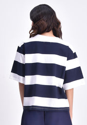 Women's Striped Boxy T-Shirt
