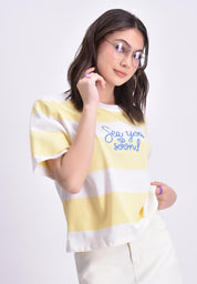 Women's Striped Boxy T-Shirt