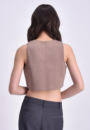 Women's Sleeveless Crop Top