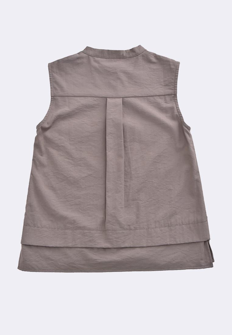 Women's Sleeveless Cargo Blouse