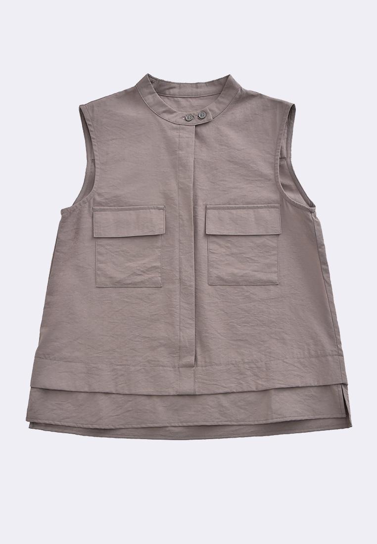 Women's Sleeveless Cargo Blouse