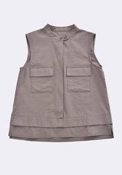 Women's Sleeveless Cargo Blouse