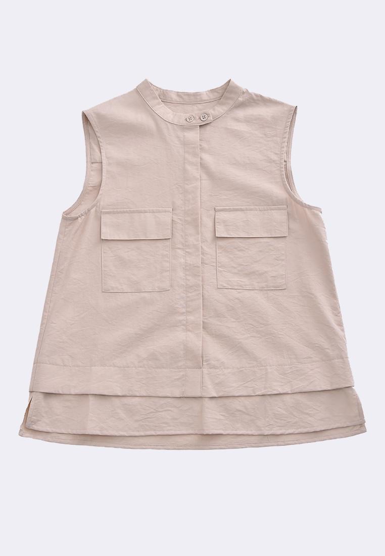 Women's Sleeveless Cargo Blouse