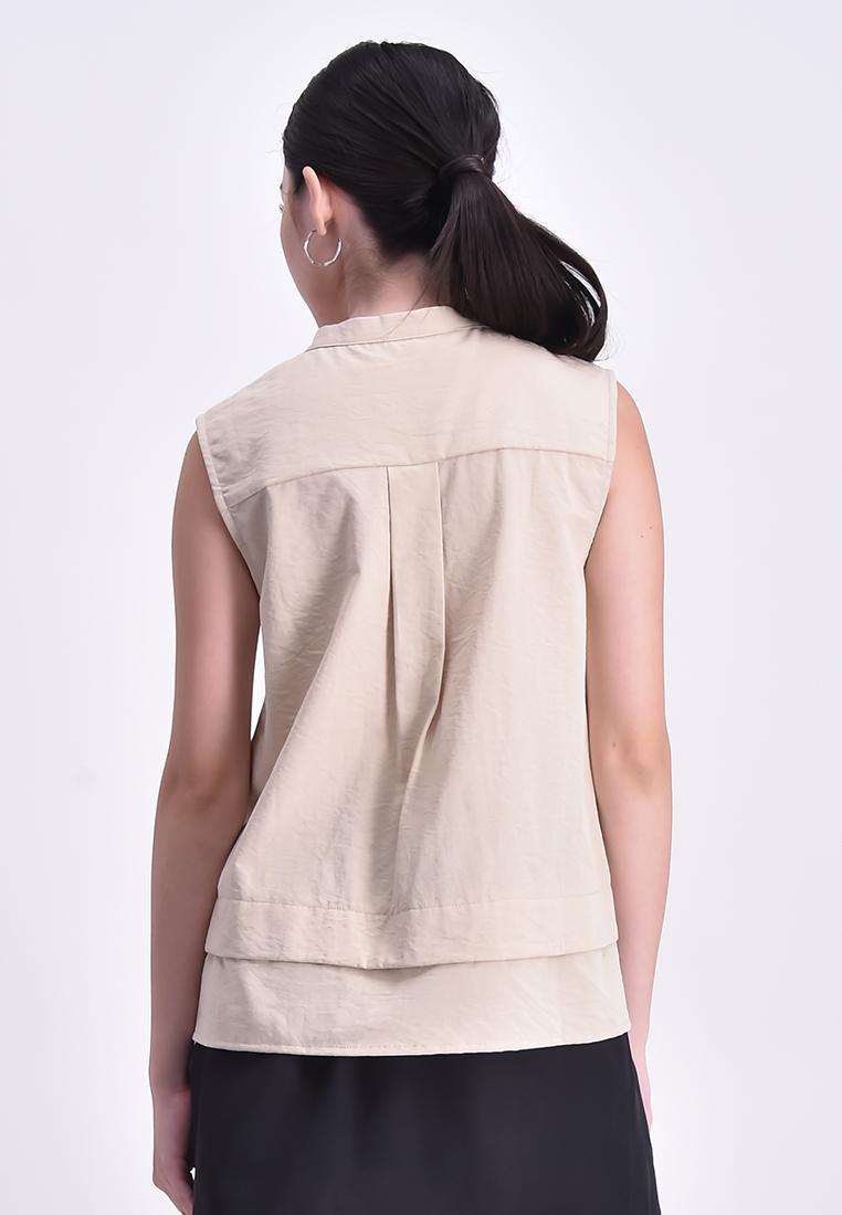 Women's Sleeveless Cargo Blouse