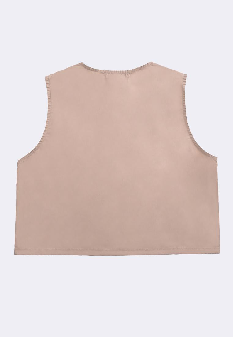 Women's Tie-Front Sleeveless Vest Top