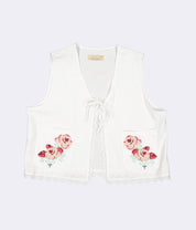Women's Sleeveless Tie Front Top