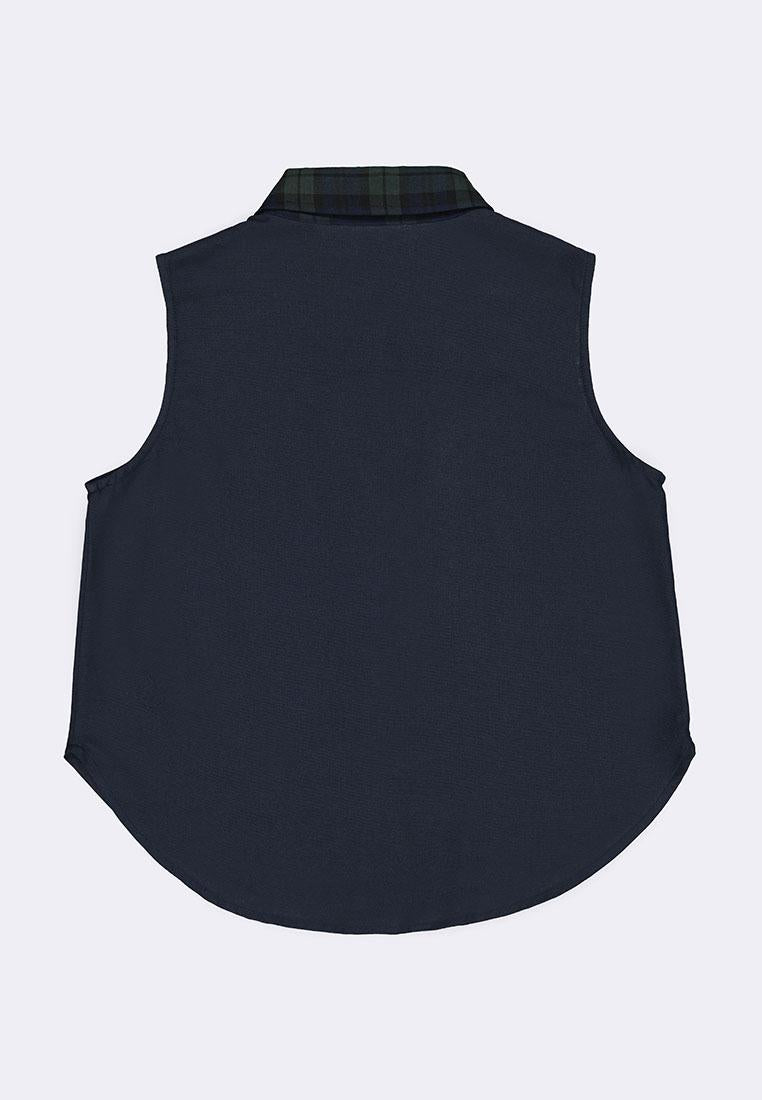 Women's Sleeveless Chambray Top