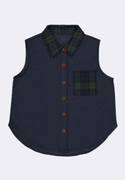 Women's Sleeveless Chambray Top