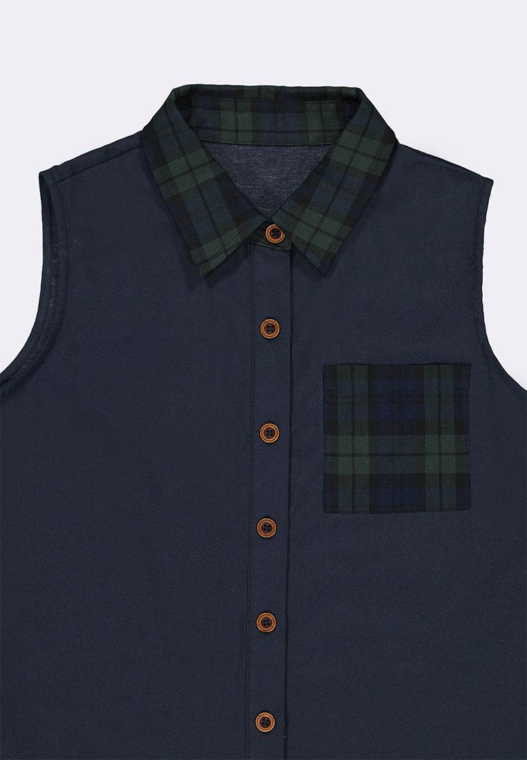 Women's Sleeveless Chambray Top