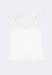 Women's Ruffled Neck Sleeveless Top