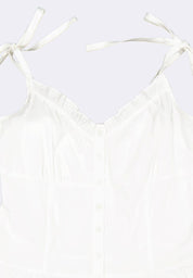Women's Ruffled Neck Sleeveless Top