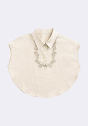 Women's Collared Embro Kimona Top