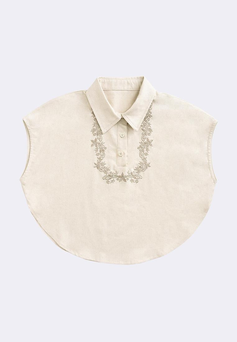 Women's Collared Embro Kimona Top