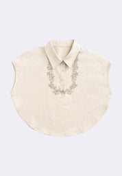 Women's Collared Embro Kimona Top