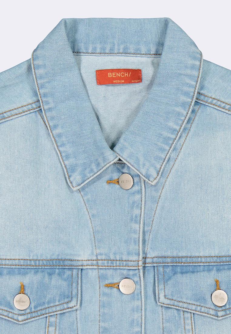 Women's Oversized Cropped Denim Vest