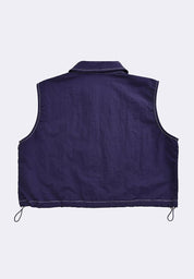 Women's Collared Zip Up Vest