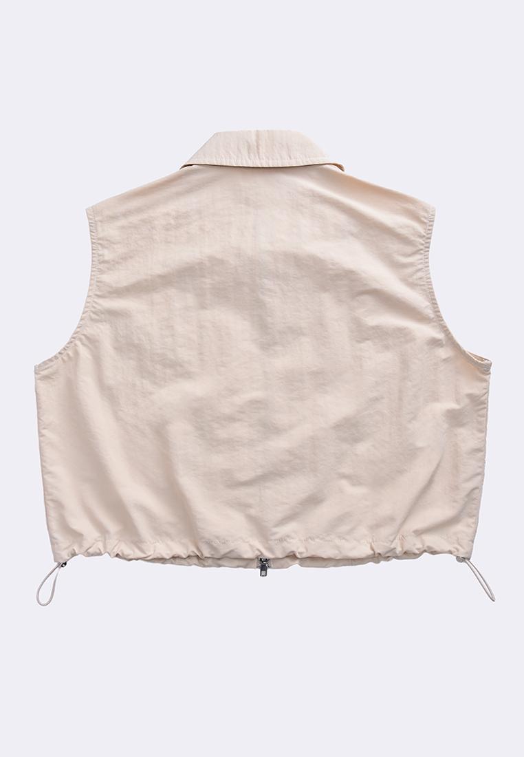 Women's Collared Zip Up Vest