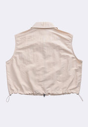 Women's Collared Zip Up Vest