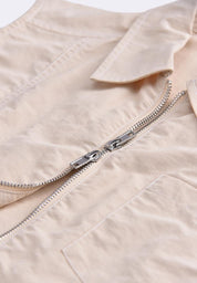Women's Collared Zip Up Vest