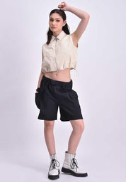 Women's Collared Zip Up Vest