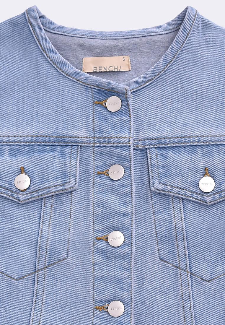 Women's Cropped Denim Vest