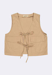 Women's Ribbon Tie Vest