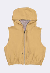 Women's Cropped Hoodie Vest