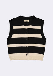 Women's Heavy Knit Stripe Vest