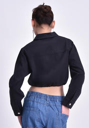 Women's Cropped Denim Jacket