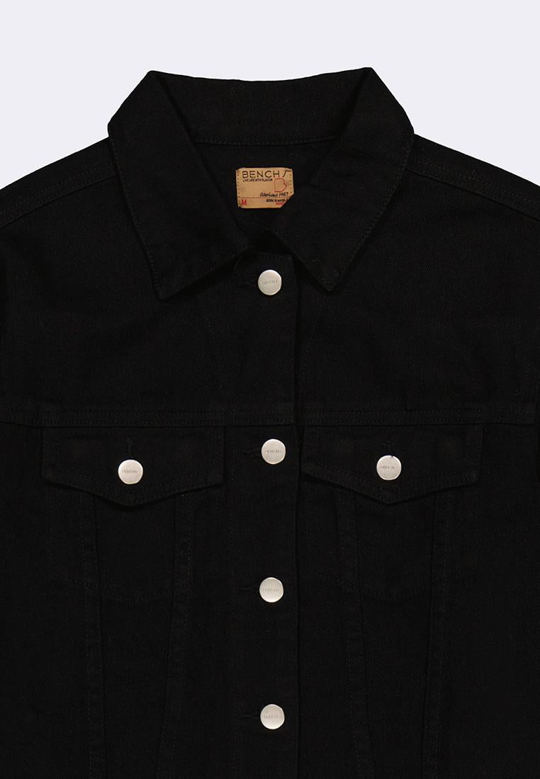 Women's Oversized Cropped Denim Jacket