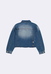 Women's Oversized Cropped Denim Jacket