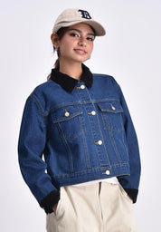 Bench x The Powerpuff Girls Women's Curduroy Panelled Denim Jacket