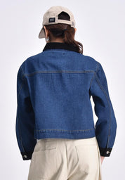 Bench x The Powerpuff Girls Women's Curduroy Panelled Denim Jacket