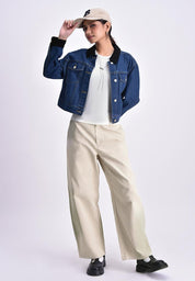 Bench x The Powerpuff Girls Women's Curduroy Panelled Denim Jacket