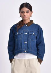 Bench x The Powerpuff Girls Women's Curduroy Panelled Denim Jacket
