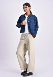 Bench x The Powerpuff Girls Women's Curduroy Panelled Denim Jacket