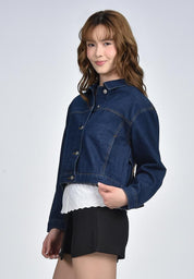 Women's Curved Denim Jacket