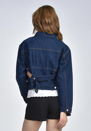 Women's Curved Denim Jacket