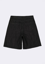 Women's Pleated Denim Jorts