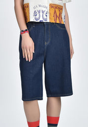 Women's Baggy Denim Cullottes