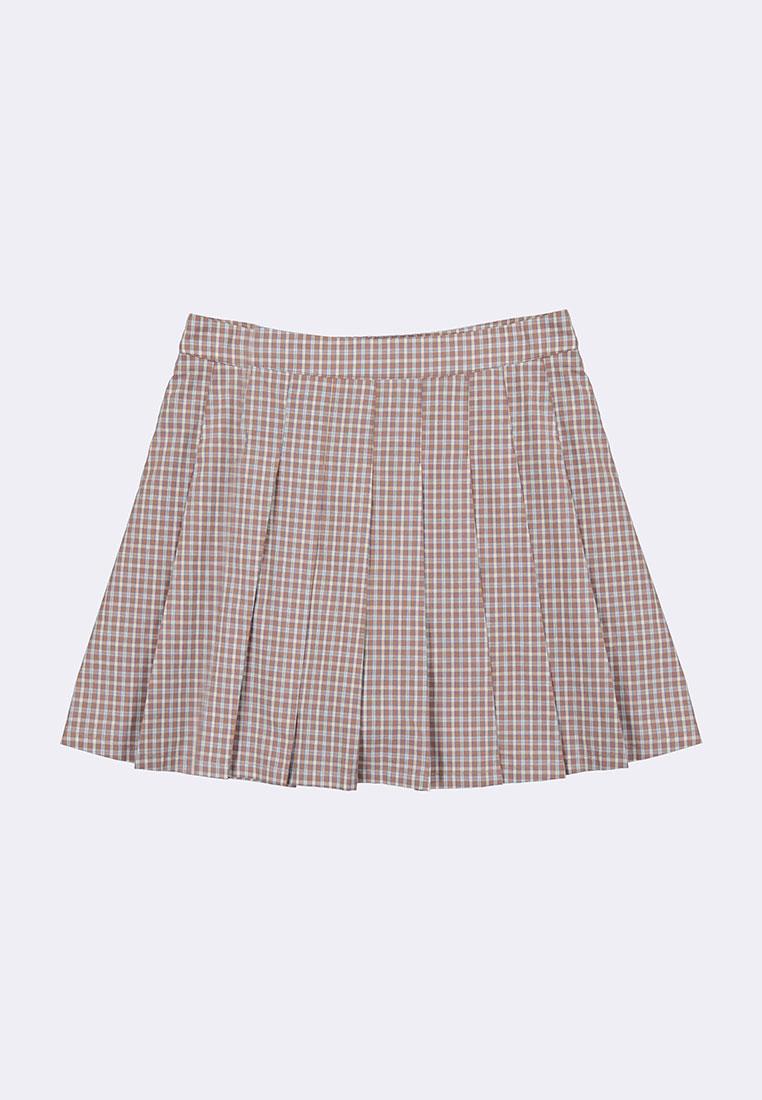 Women's Plaid Pleated Mini Skirt