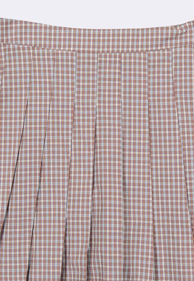 Women's Plaid Pleated Mini Skirt