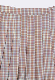 Women's Plaid Pleated Mini Skirt