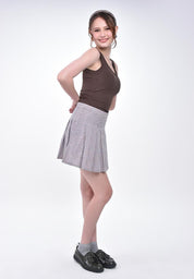 Women's Plaid Pleated Mini Skirt