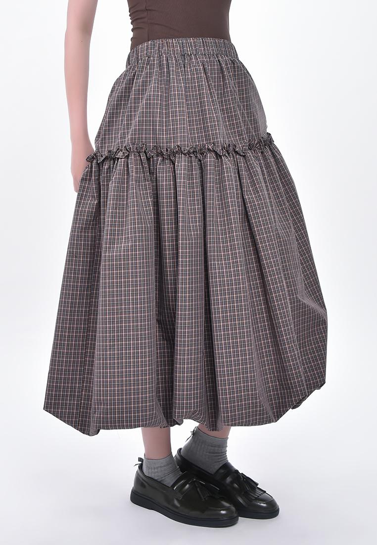 Women's Plaid Bubble Skirt