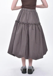 Women's Plaid Bubble Skirt